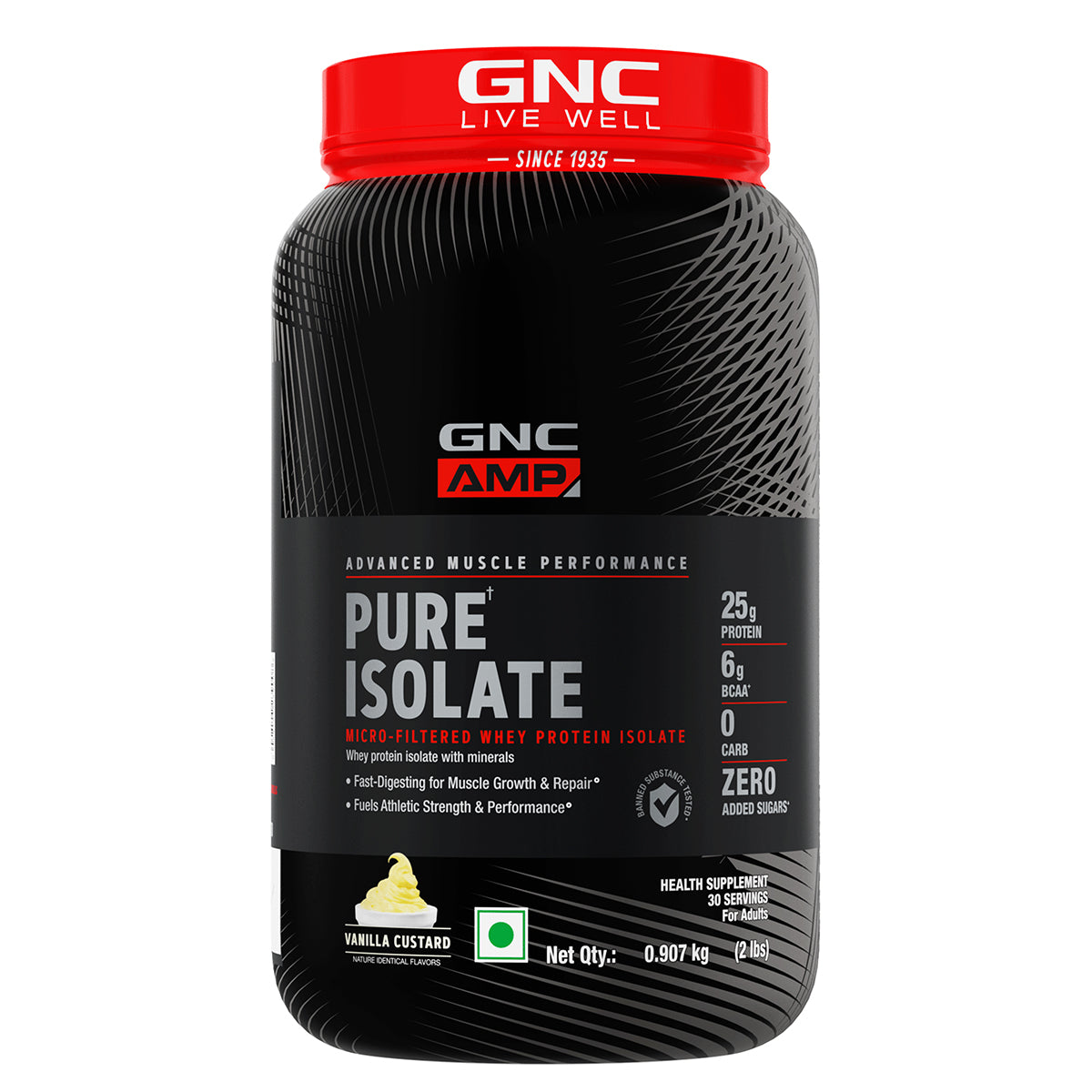 GNC AMP Pure Isolate (Low/Zero Carb)  Advanced Muscle Building To Amplify Muscle Performance